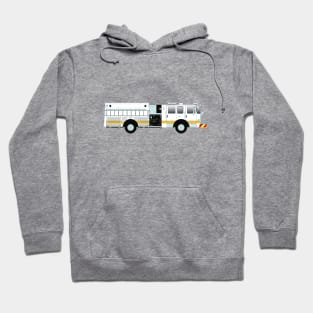 White Fire Engine (with Yellow stripe) Hoodie
